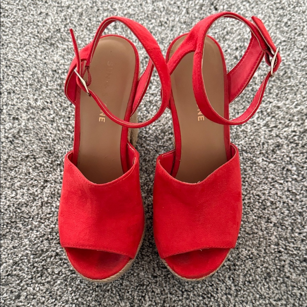 Elegant Red Women's Sandals